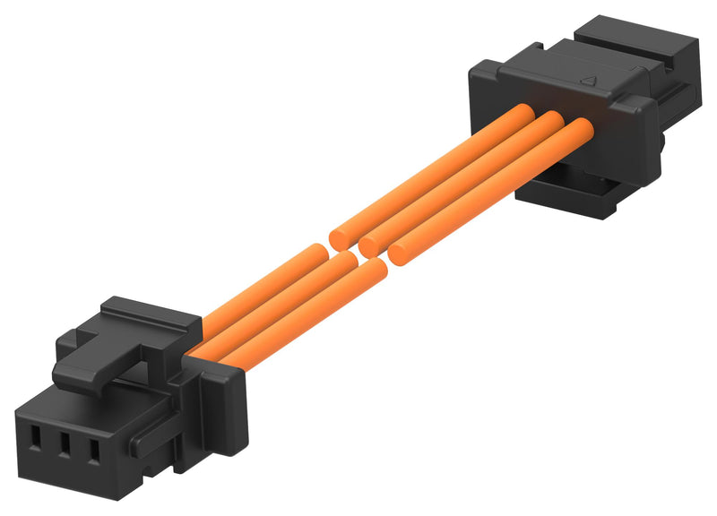 TE CONNECTIVITY 2405415-3 Cable Assembly, CN1 Connector to CN2 Connector, 3 Ways, 1 mm, 1 Row, 300 mm, 11.8 "