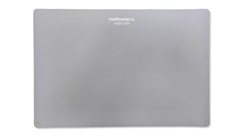MULTICOMP PRO MP013803 ESD Dissipative Mat, 2 10mm Snap Studs, Rubber, Grey, 900mm L x 600mm W