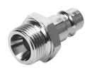 FESTO KS4-1/4-A Pneumatic Fitting, Quick Coupling Plug, G1/4, 12 bar, Brass, KS