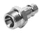 FESTO KS4-1/4-A Pneumatic Fitting, Quick Coupling Plug, G1/4, 12 bar, Brass, KS