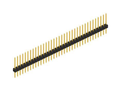 FISCHER ELEKTRONIK SL 1 104 36 G Pin Header, Board-to-Board, Wire-to-Board, 2.54 mm, 1 Rows, 36 Contacts, Through Hole Straight