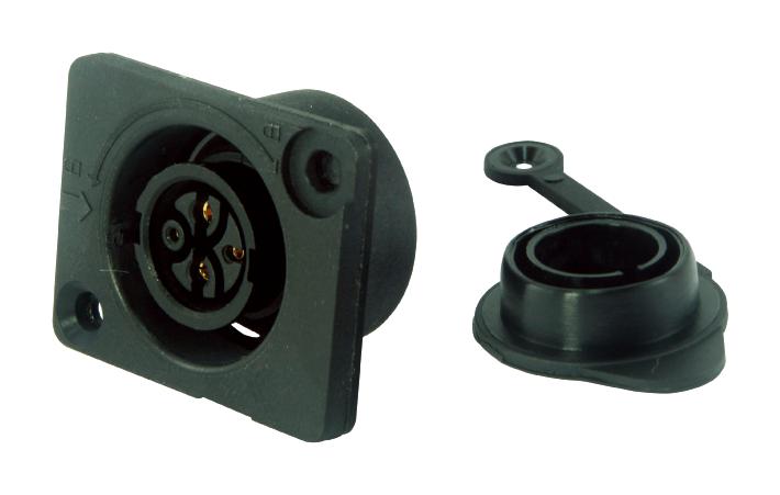 MULTICOMP PRO MP013742 EV Charging Connector, Receptacle, 4 Position, Solder Cup