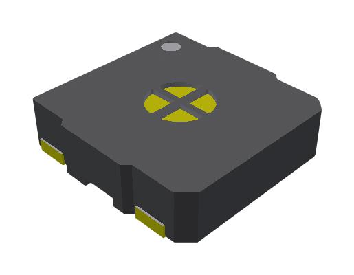 PUI AUDIO SMS-1508MS-HT-R Speaker, 400 Hz to 10 kHz, 8 ohm, 1 W, 86 dB, Square, Bare Mount