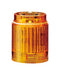 PATLITE LR4-E-Y LED Unit, Amber, 24VDC, IP65, NEMA 4X, NEMA 13, 50mm H, 40mm Lens, LR Series