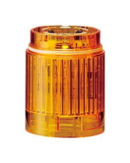PATLITE LR4-E-Y LED Unit, Amber, 24VDC, IP65, NEMA 4X, NEMA 13, 50mm H, 40mm Lens, LR Series