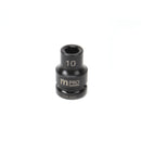 MULTICOMP PRO MP12-CRMO10 Socket, Hex, 10 mm x 38 mm, 1/2" Drive Size, Chromium Molybdenum Steel, DIN3121, Auto Repair