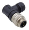 BULGIN LIMITED PXPTPU78RAM03ASTM22 Sensor Connector, Buccaneer Series, 7/8", Male, 3 Positions, Screw Pin, Right Angle Cable Mount