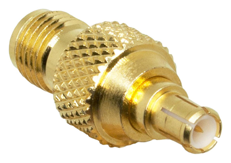 LINX - TE CONNECTIVITY ADP-SMAF-MCXM RF ADAPTOR, SMA JACK-MCX PLUG, 50 OHM