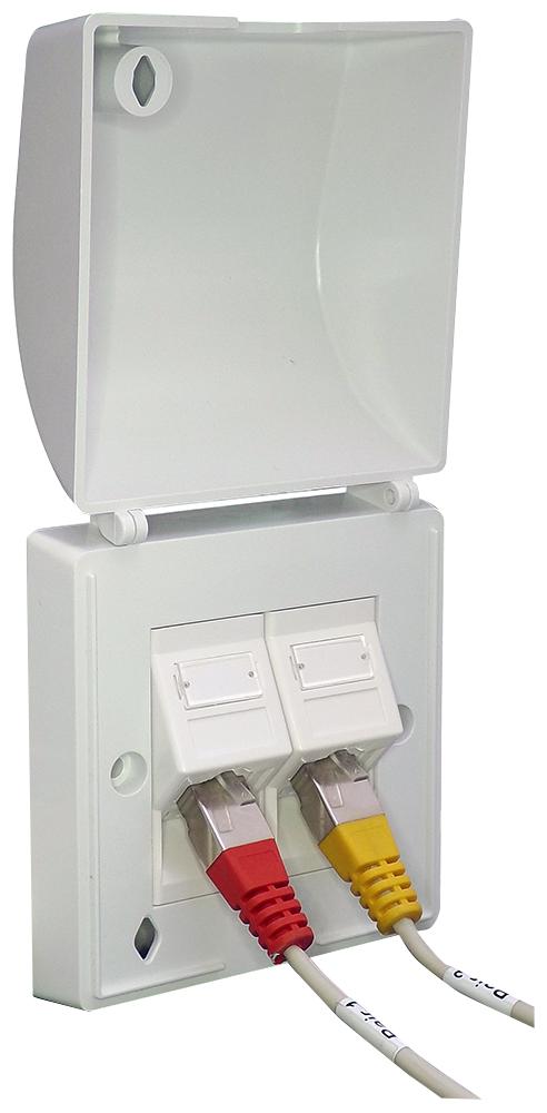 TUK KPJ2NT Faceplate, Faceplate, TUK Cat5e, Cat6, Cat6a & RJ45 Modular Connectors, 2 GTIN UPC EAN: 5055386502605