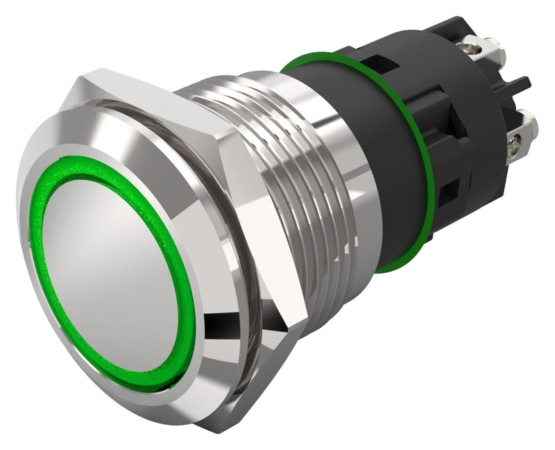 EAO 82-5152.1134 Vandal Resistant Switch, Series 82, 19 mm, SPDT, Momentary, Round