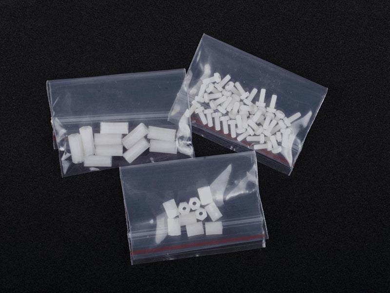 SEEED STUDIO 114020101 Screw and Nut Pack, 20 Sets of Grove, 2.0xH5.0mm Nylon White Screws & M2.0xH10.0mm Nylon-White Nuts