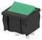 AMP - TE CONNECTIVITY 1634200-9 Rocker Switch, On-Off, DPST, Illuminated, Panel Mount, Green, PRE