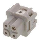 MOLEX 93601-0121 Heavy Duty Connector, Grey, GWconnect 93601 Series, Insert, 3 Contacts, 3A, Receptacle