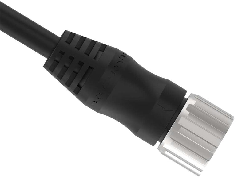 BANNER ENGINEERING BC-M23F19-1822-2-SFP Sensor Cable, 18 & 22AWG, Shld, Blk, M23 Receptacle, Free End, 19 Positions, 2 m, 6.6 ft