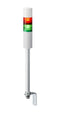 PATLITE LR5-202LEBW-RG Signal Tower, Ethernet, Continuous, Flashing, 2Tier, Green/Red, 85dB, Pole Mount, 4Tone, 24VDC, IP54
