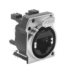 AMPHENOL AUDIO RJX8FB3VB Modular Connector, RJ45 Jack, 1 x 1 (Port), 8P8C, IP40, Panel PCB Mount