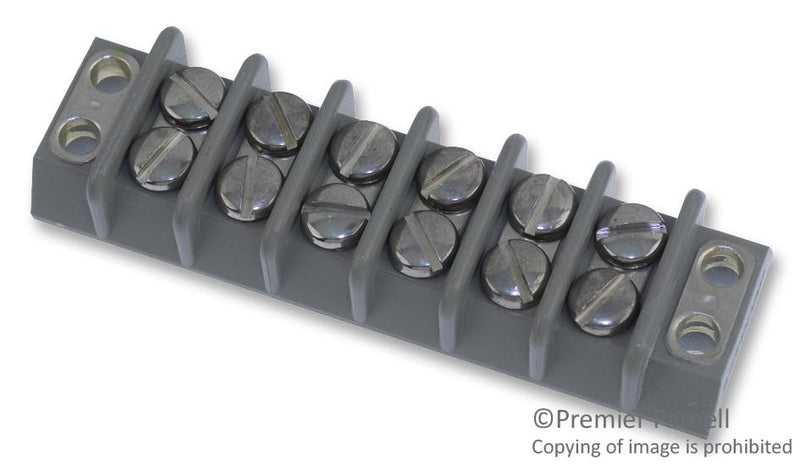 MARATHON SPECIAL PRODUCTS 37TB06F TERMINAL BLOCK, PANEL, 9.5MM, 6 POSITION, 16AWG