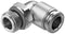 FESTO 8085684 Push-In L-Fitting, G1/4, 16 bar, 8 mm Outer Dia Tube, Stainless Steel NPQR-L-G14-Q8 push-in fitting
