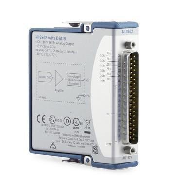 NI / EMERSON 785503-01 Voltage Output Module, C Series, NI-9262, 1 MSPS, 16 bit, 6 Output, CompactDAQ/CompactRIO System