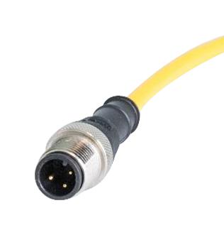 Harting 21350100305050 21350100305050 M12 A-CODE 3-PIN Straight Male TO Open END 5M PUR Yellow Jacket 51AK5376