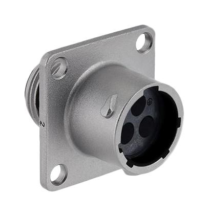 SOURIAU-SUNBANK / EATON UT0X0103P Circular Connector, Circular Industrial, UT0X Series, Wall Mount Receptacle, 3 Contacts