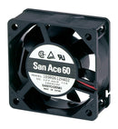 SANYO DENKI 109R0648J401 DC Axial Fan, 48 V, Square, 60 mm, 25 mm, Ball Bearing, 37.1 CFM