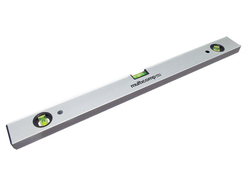 MULTICOMP PRO MP013785 Spirit Level, Magnetic, 3 Water Bubbles, Aluminium, 600 mm x 24 mm x 51 mm