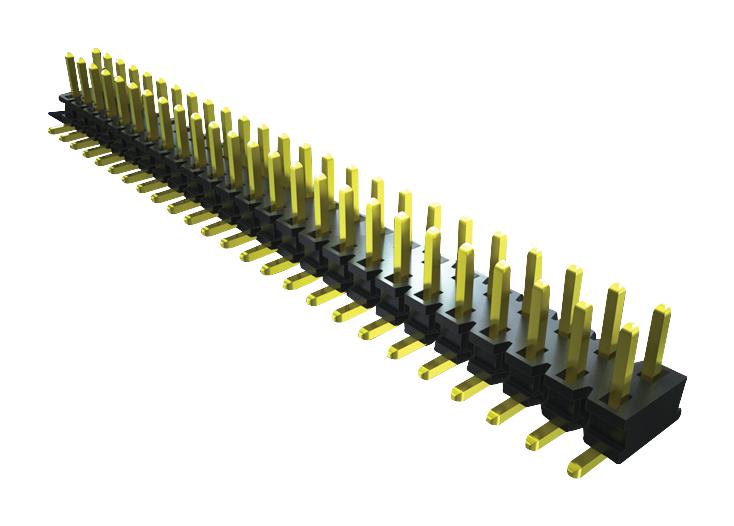 SAMTEC TMMH-105-01-G-DV Pin Header, Board-to-Board, 2 mm, 2 Rows, 10 Contacts, Surface Mount, TMMH