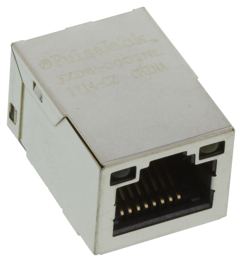 PULSE ELECTRONICS JXD6-0002NL Modular Connector, RJ45 Jack, 1 x 1 (Port), 8P8C, Cat3, Cat5, Surface Mount