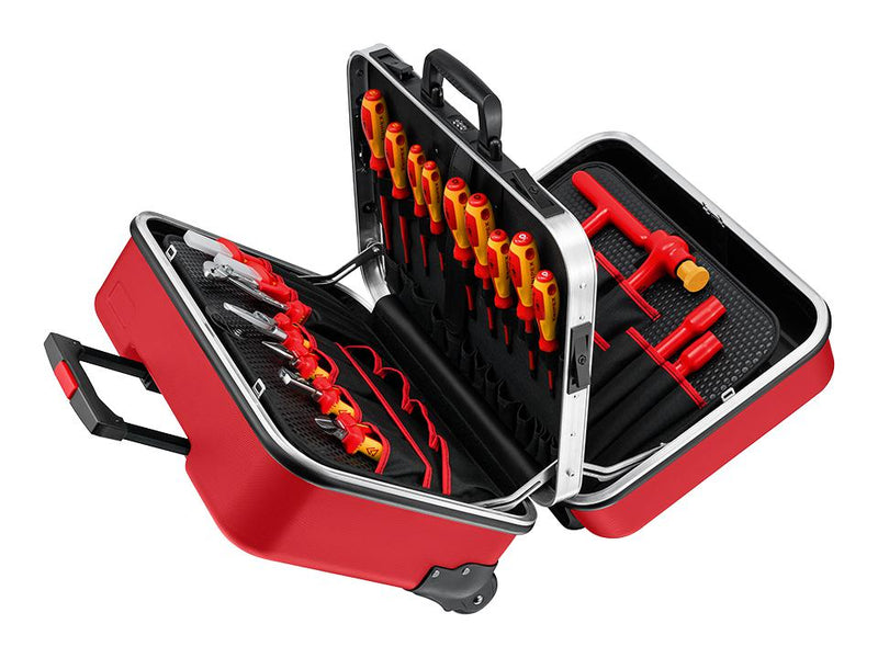 KNIPEX 98 99 15 Electric Kit, Tool Case, Big Twin Move Red, 47 Piece