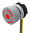 EAO 84-6221.2B40 Emergency Stop Switch, Grey, Round, SPST-NC, Twist to Release, Cable, 3 A, 120 V