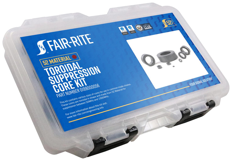 FAIR-RITE 0199000056 Toroidal Suppression Core Kit, 52 Material, 30MHz to 500MHz, for Attenuation Station