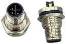 NORCOMP 859-SP3-103R004 SENSOR CONN, M12, 3POS, PLUG, PANEL