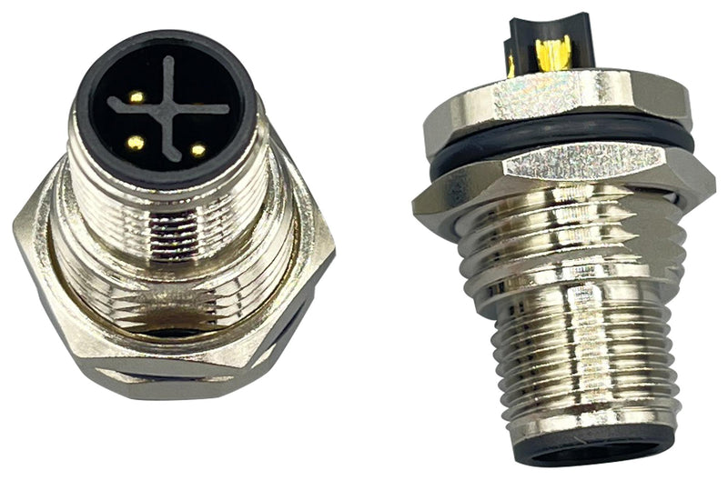 NORCOMP 859-SP3-103R004 SENSOR CONN, M12, 3POS, PLUG, PANEL