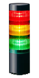 PATLITE LR6-3USBK-RYG SIGNAL TOWER, AMBER/GREEN/RED, 80DB/5VDC