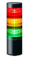 PATLITE LR6-3USBK-RYG SIGNAL TOWER, AMBER/GREEN/RED, 80DB/5VDC