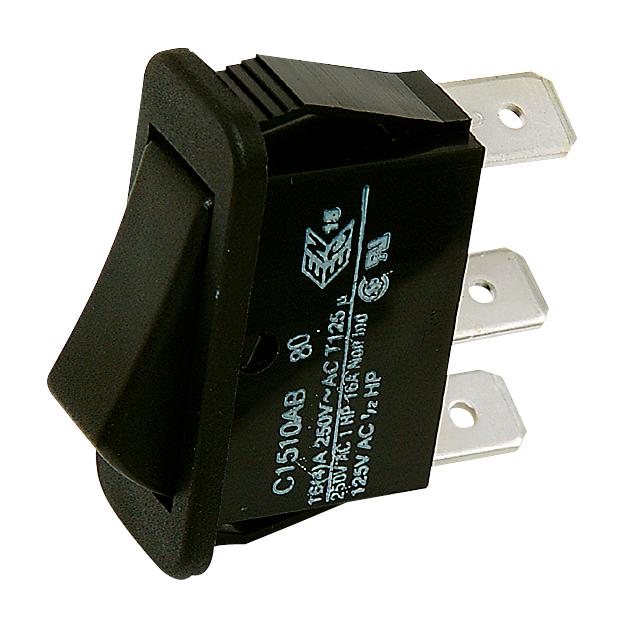 BULGIN LIMITED C1520AAAAA ROCKER SWITCH, ON-OFF-ON, SPDT,NON ILLUM
