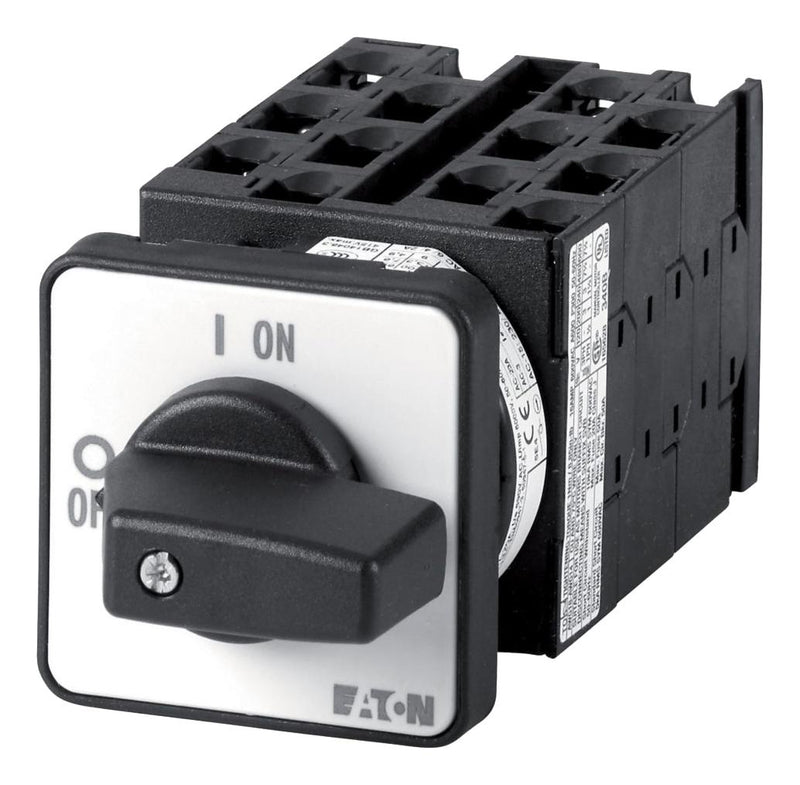 EATON MOELLER T0-6-15866/E Rotary Switch, Reversing Multi-Speed, 5 Position, 3 Pole, 60 &deg;, 20 A, 690 V, T0 Series
