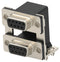 TE CONNECTIVITY 2454917-1 Stacked D Sub Connector, Upper - Receptacle / Lower - Receptacle, DE, 9 Contacts