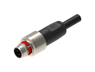 LUMBERG AUTOMATION RP12M-MSSV4D-0508-0300 Sensor Cable, Railway Push Pull, D Code, M12 Plug, Free End, 4 Positions, 3 m, 9.8 ft 935301027