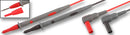 TENMA 72-9340 Test Lead Set, 4mm Right Angle Banana Plug, Shrouded, Test Tip Probe, 1 kV, 10 A, Black, Red