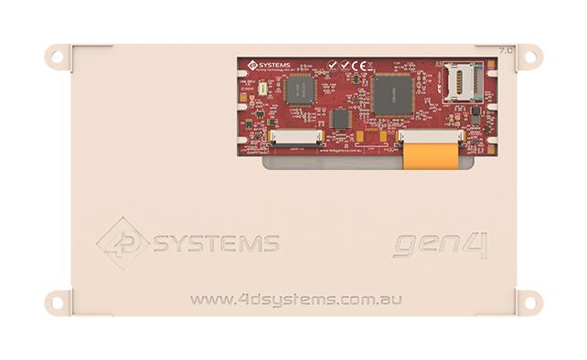 4D SYSTEMS GEN4-ULCD-70DCT-WVA Display Module, 7", TFT LCD Capacitive Touch Screen, 800 x 480 Pixels, 153.84mm x 85.63mm, 4-5.5VDC