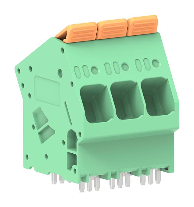 MOLEX 224930-0003 Wire-To-Board Terminal Block, 10 mm, 3 Ways, 18 AWG, 4 AWG, 5.89 mm&sup2;, Push In Lock