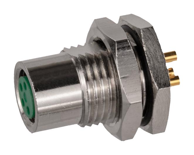 STEWART CONNECTOR SS-12800-003 SENSOR CONN, M8, RCPT, 4POS, PANEL/PCB