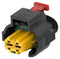 TE CONNECTIVITY 2345388-2 Automotive Connector Housing, Black, Superseal Pro Series, Receptacle, 2 Ways