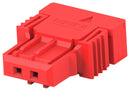ERNI - TE CONNECTIVITY 364201-E Connector Housing, Red, MaxiBridge Series, Receptacle, 2 Ways, 2.54 mm