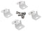 FIBOX WMK ARCA 10 MID Lug Set, Wall Mount, 10 mm, 5070-8060 Enclosures, ARCA IEC Series