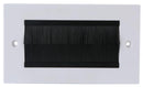 PRO SIGNAL PSG3278 2 GANG BLACK BRUSH FACEPLATE