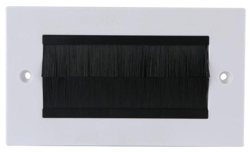 PRO SIGNAL PSG3278 2 GANG BLACK BRUSH FACEPLATE