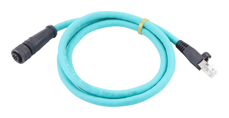 MOLEX 120108-0688 SENSOR CORD, 4P M12 RCPT-RJ45 PLUG, 3.3